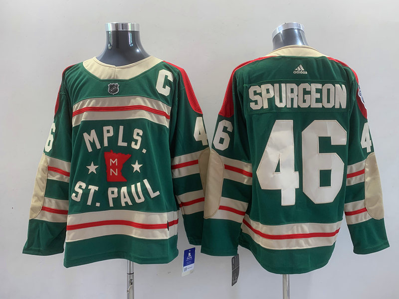 Men's Minnesota Wild Jared Spurgeon #46 Green Breakaway Jersey